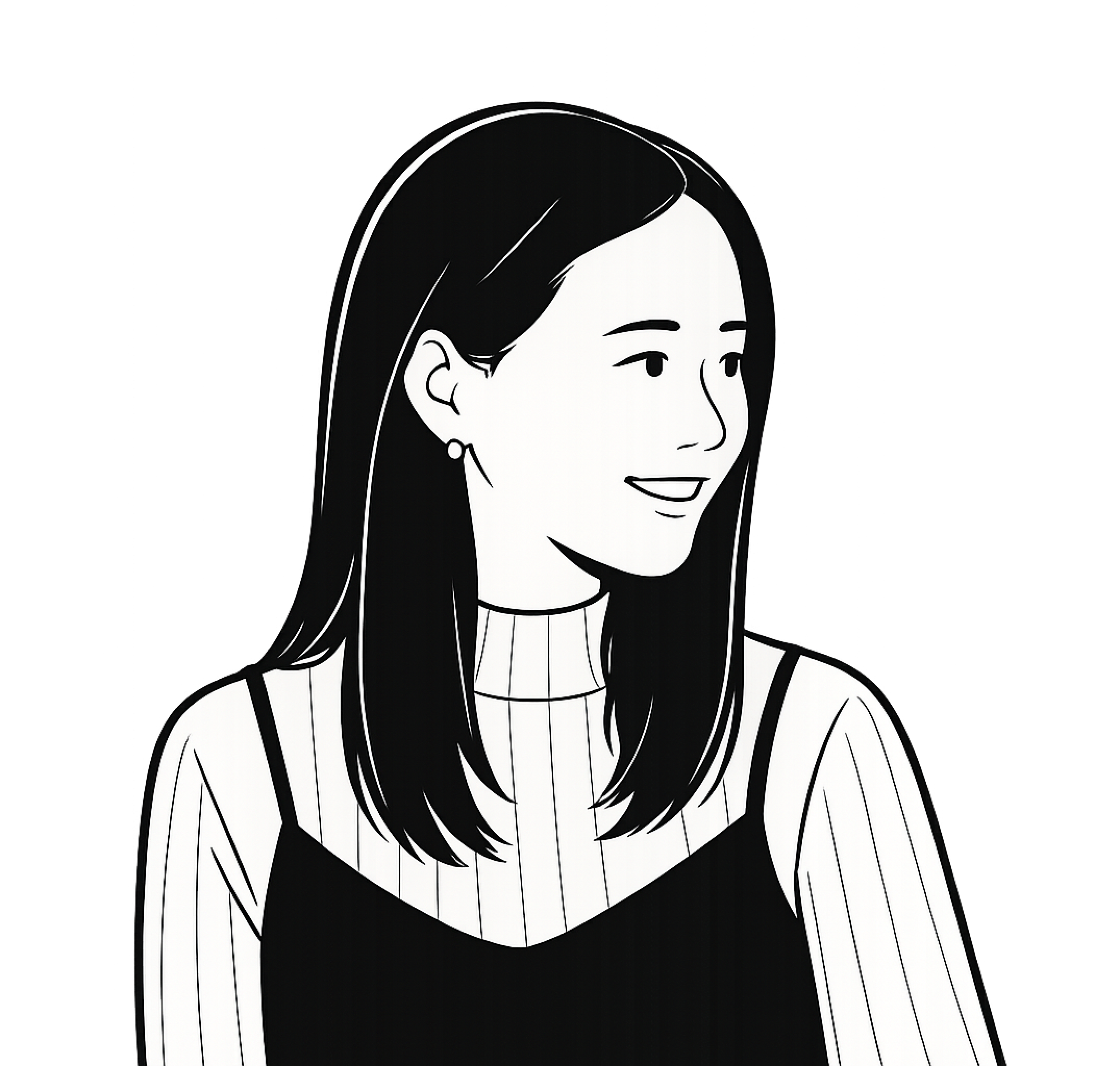 Illustrated portrait of Vicky Li